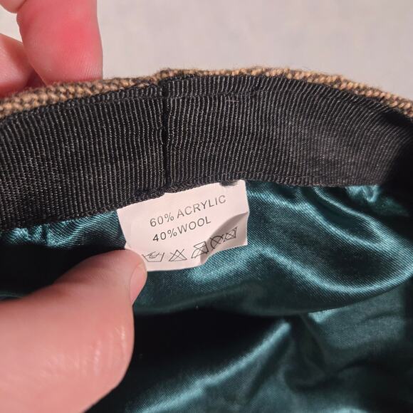 Patrick Francis Ireland Men Medium Tweed Flat Cap Dublin Souvenir NWT Wool Blend - Picture 8 of 9